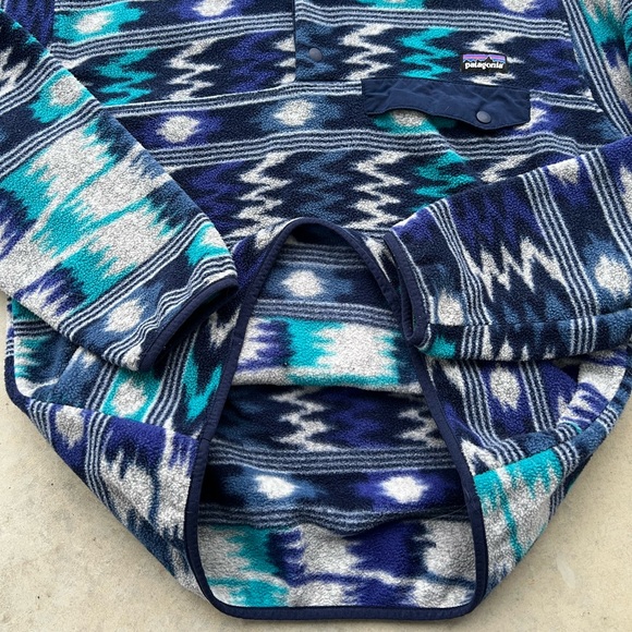 Patagonia Synchilla Snap T Fleece Pullover Jacket Men’s Small Nepali Dhoti - Picture 5 of 7